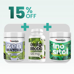 Oferta Ginkgo Biloba + Te Matcha + Inositol polvo
