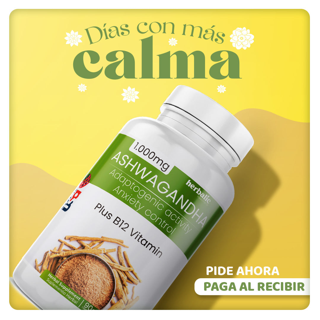 Ashwagandha cápsulas para equilibrio hormonal y bienestar natural
