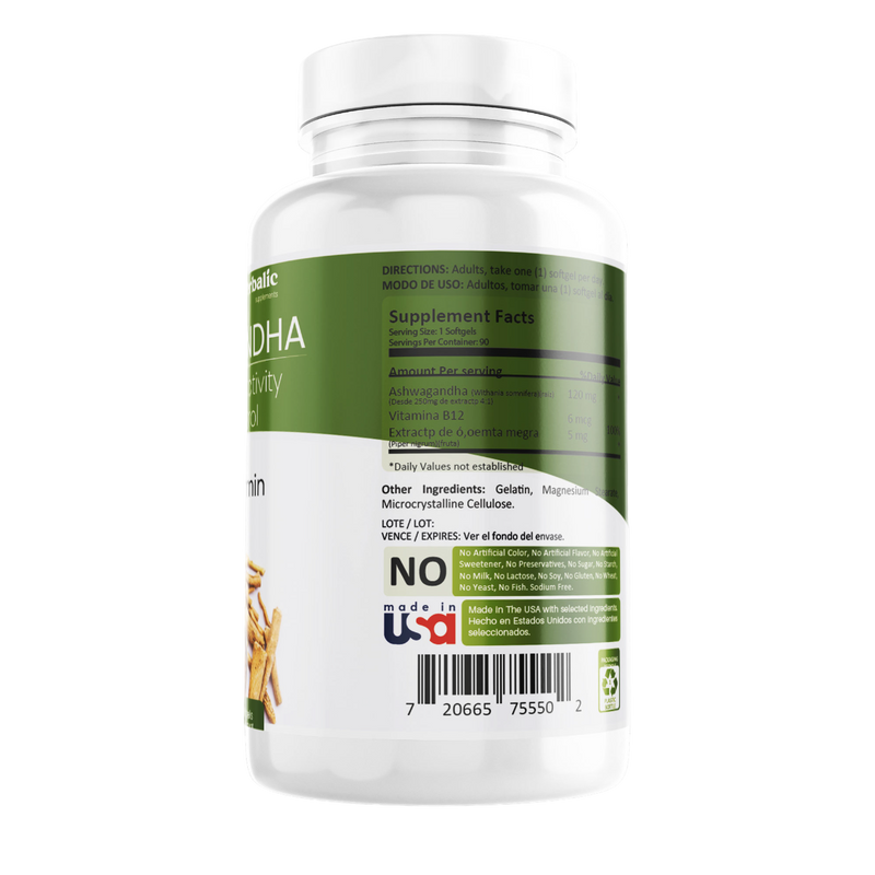 Ashwagandha con vitamina B12