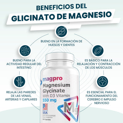 Glicinato de Magnesio + Ashwagandha, 100 + 90  cápsulas