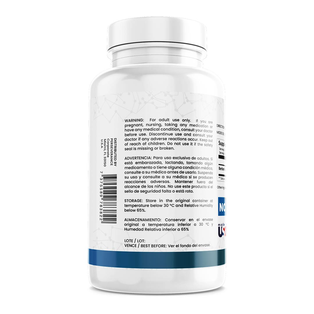 Berberina 1200mg, 100 cápsulas