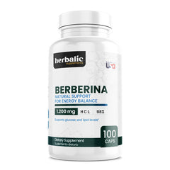 Berberina 1200mg, 100 cápsulas