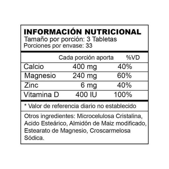 Calcio magnesio zinc y vitamina d colombia
