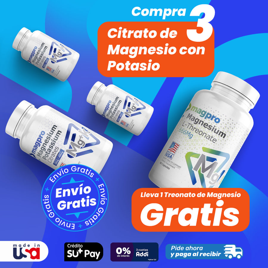 Oferta Compra 3 Citrato Magnesio + potasio Lleva 1 L Treonato ¡Gratis ! — imagen 2