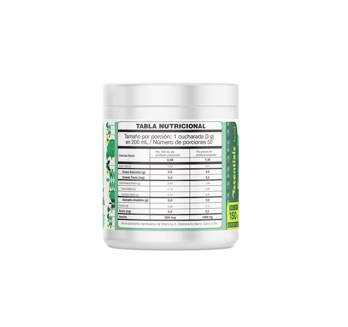 Inositol  1000 mg, 150 gr en polvo — imagen 5