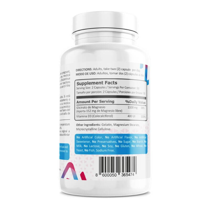 Glicinato de Magnesio 550mg