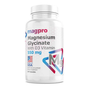 Glicinato de magnesio 550mg, 100 cápsulas