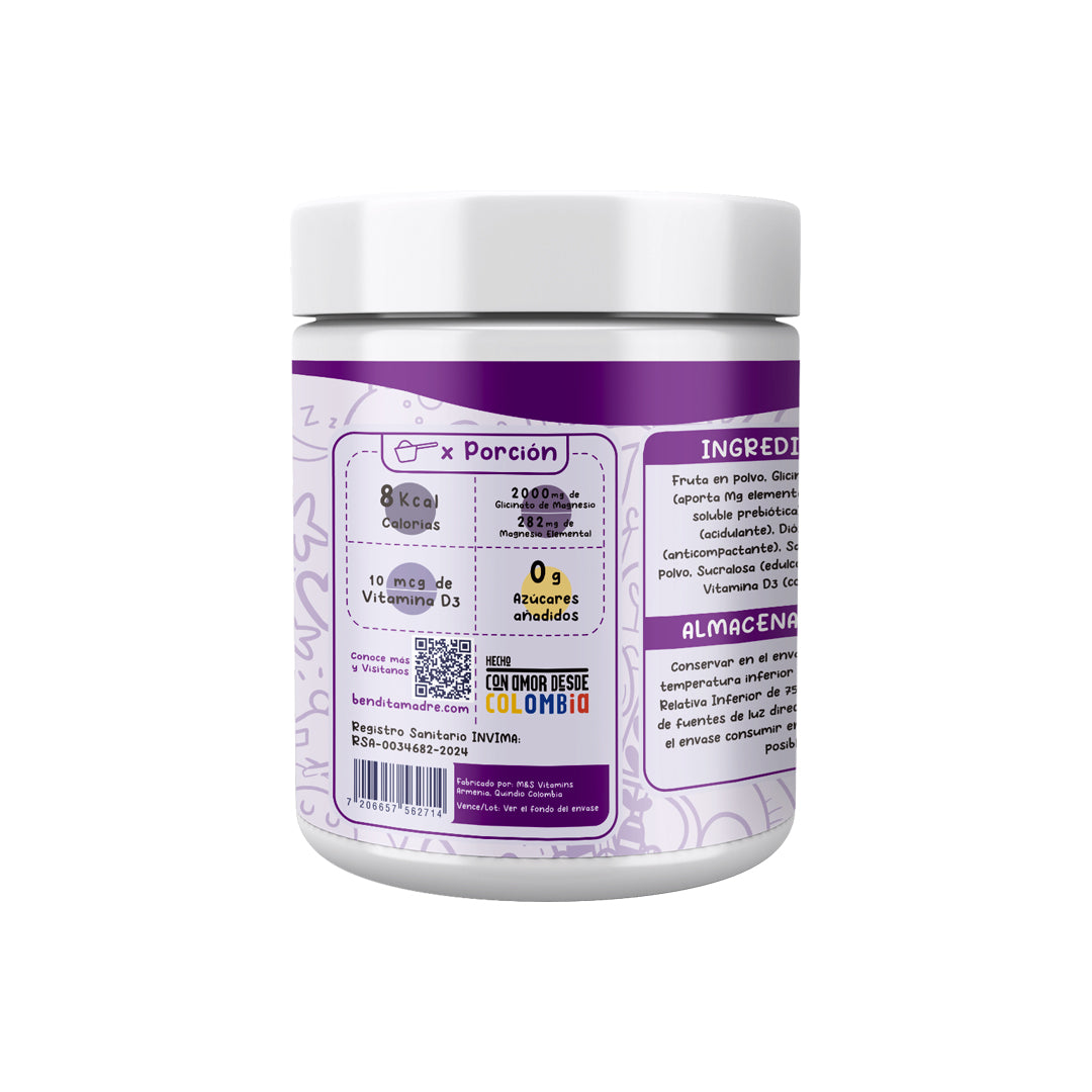 Glicinato de Magnesio en polvo, 245g — imagen 3