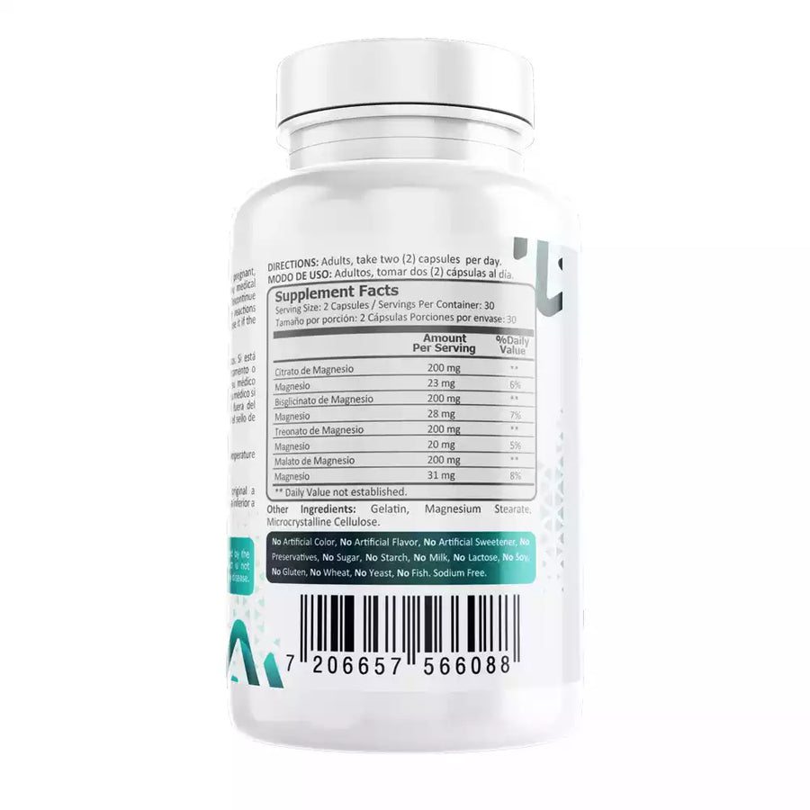 Magnesium Complex Magpro tabla nutricional