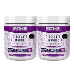Glicinato de Magnesio en polvo, 245g X2