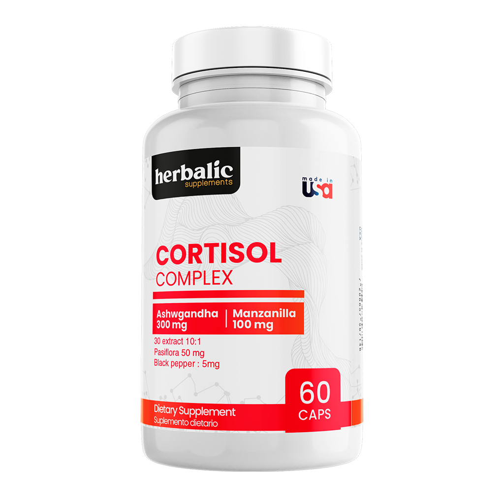 Cortisol Complex: Ashwgandha + Manzanilla + Pasiflora