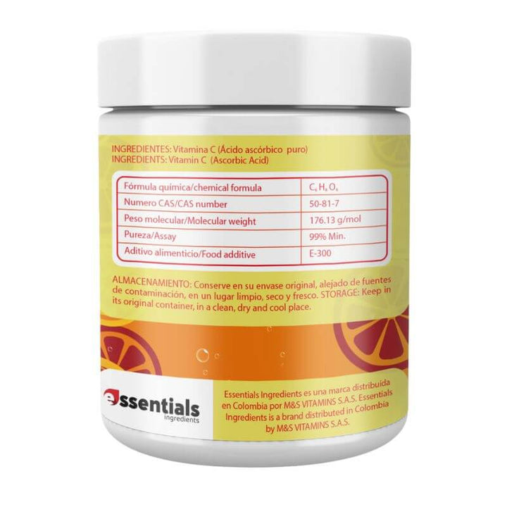 Promo 2 vitamina C acido ascórbico 250 gr essentials 5