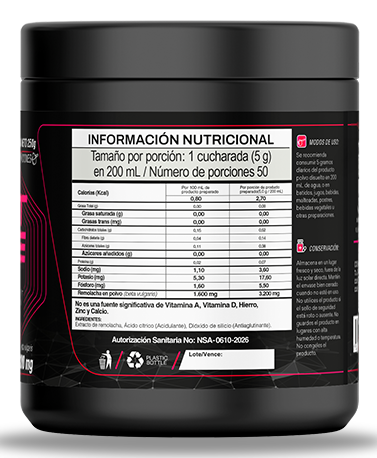 Remolacha en polvo natural rica en nitratos, ideal para energía y rendimiento físico.