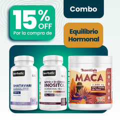 Combo Equilibrio Hormonal: Shatavari + Inositol + Maca