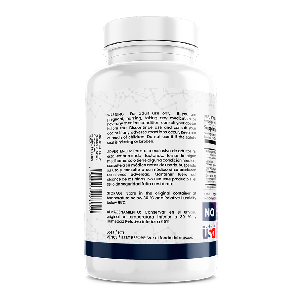 Sleep Essence: Ashwagandha + Valeriana + L-Triptófano
