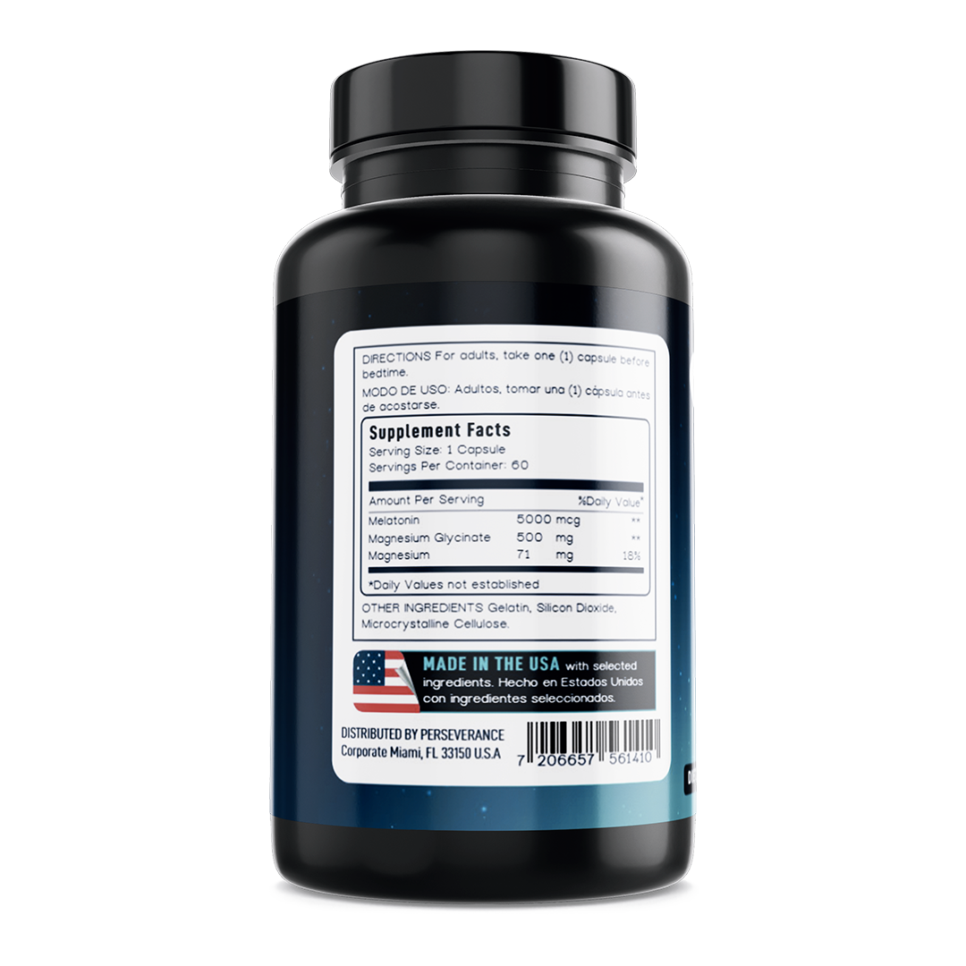 Glicinato de Magnesio + Melatonina, 60 Cápsulas — imagen 2