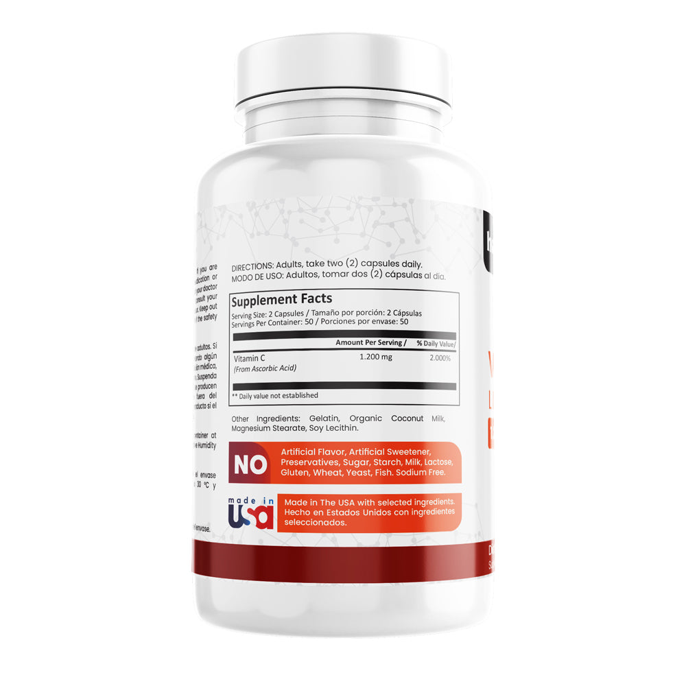 Vitamina C Liposomal 1.200mg, 100 cápsulas