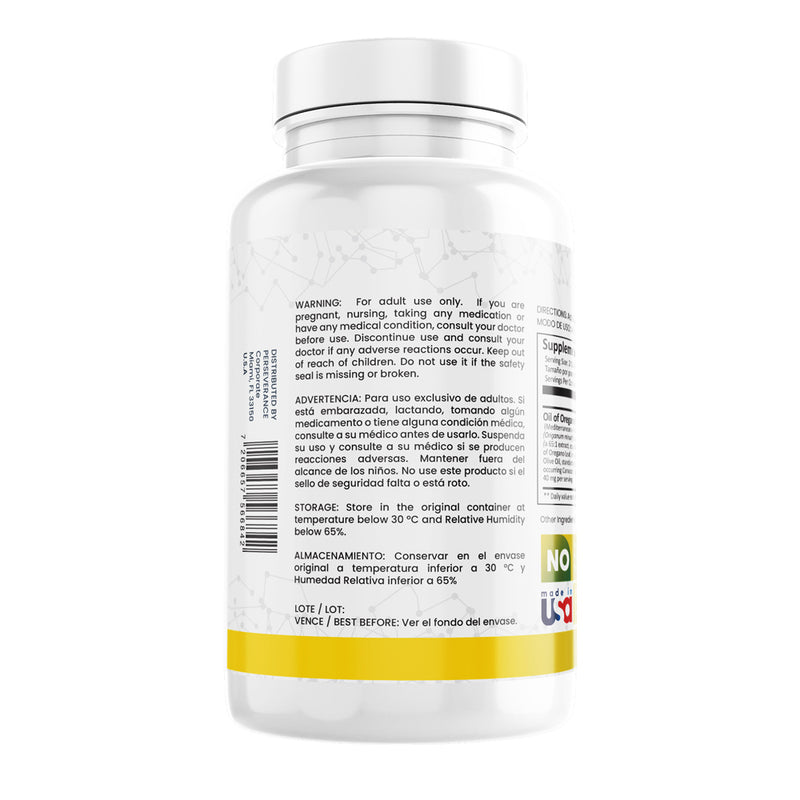 Aceite de orégano en cápsulas
