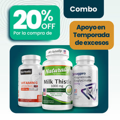 Combo Reset: Milk thistle + Vitamina C liposomal + Bisglicinato