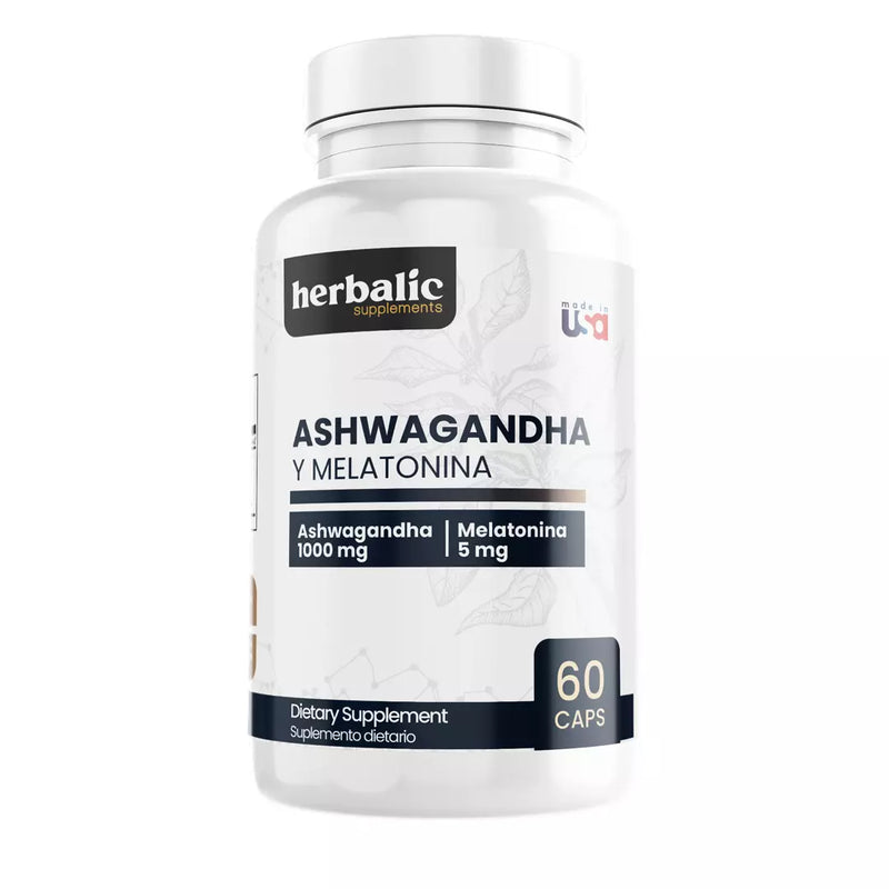 Ashwagandha y Melatonina tarro