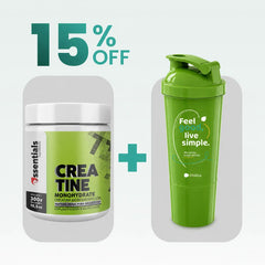 Combo Creatina Monohidratada 300 gr + Shaker Vitálica