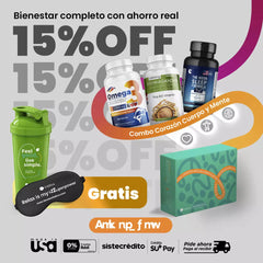 Combo Vitálica: Corazón Cuerpo y Mente ¡Gratis Shaker y Antifaz! 15% OFF