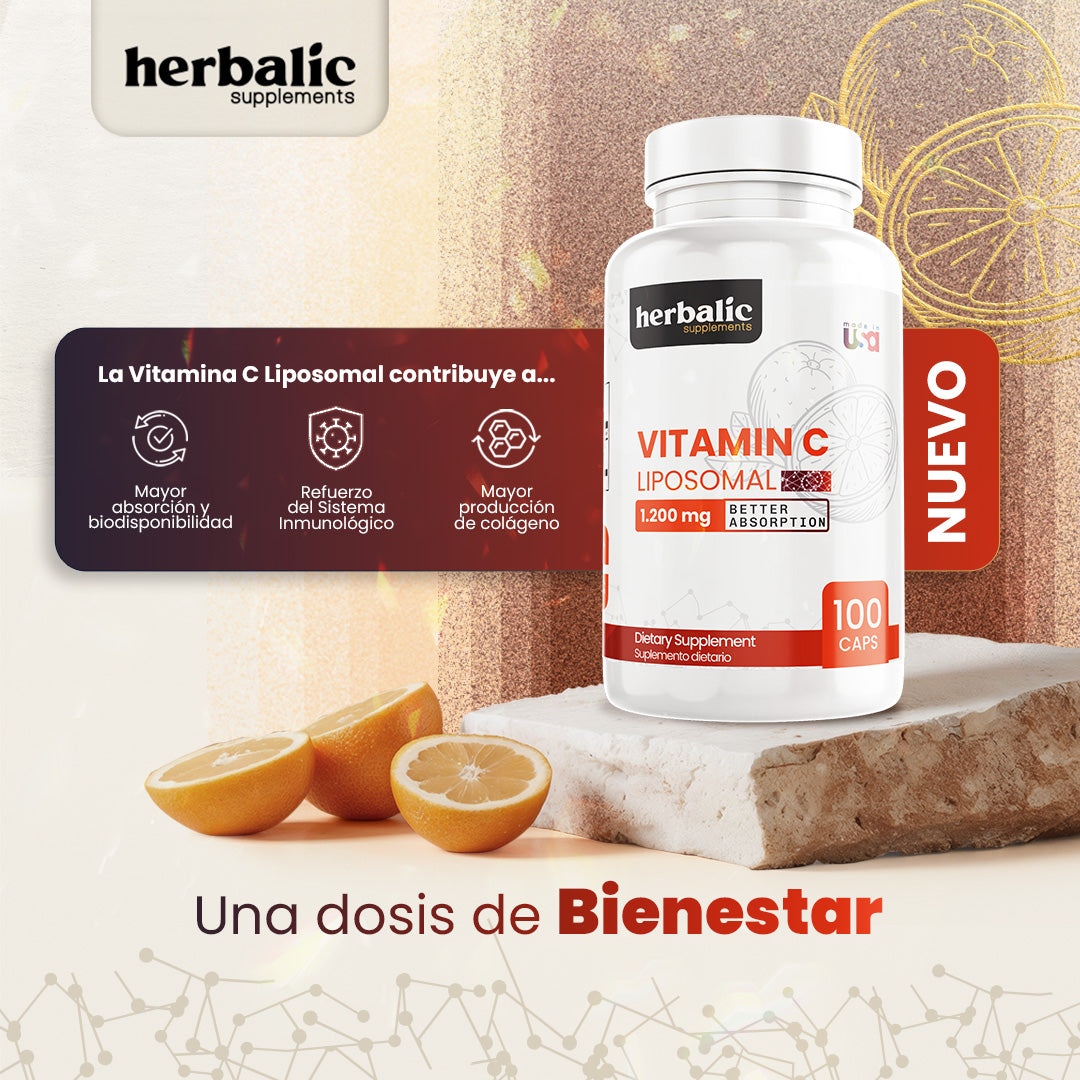 Vitamina C Liposomal 1.200mg, 100 cápsulas