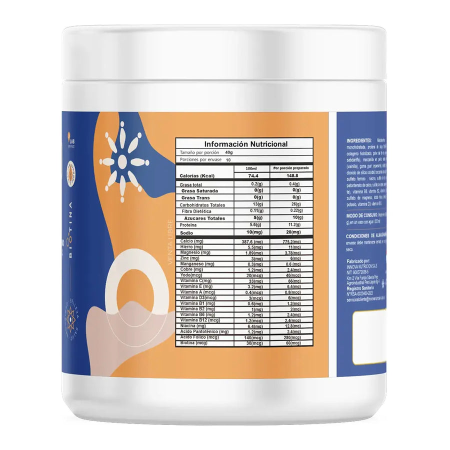 Promo 3 colageno hidrolizado 12000mg biotti 400gr