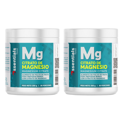 Citrato de magnesio 250g, en polvo X2