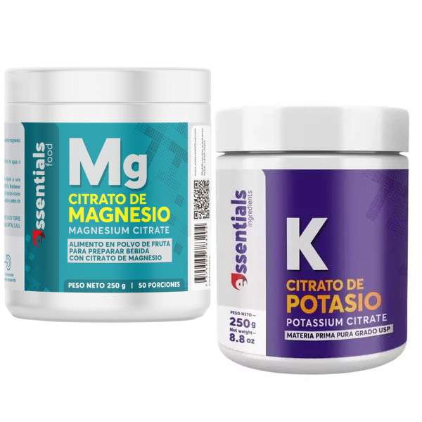 citrato de magnesio y potasio en polvo suplemento natural alta pureza