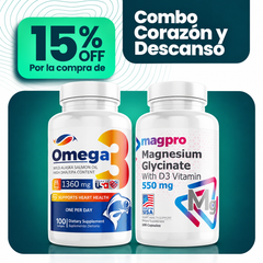Combo Corazón y Descanso: Omega 3 y Glicinato de Magnesio