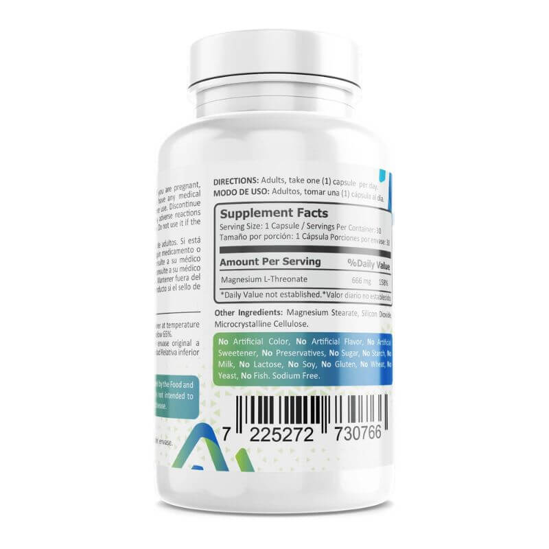 capsulas magnesio treonato salud cerebral enfoque rendimiento mental