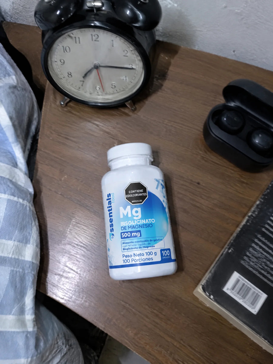 Caramelos de Bisglicinato de Magnesio sobre una superficie de la casa