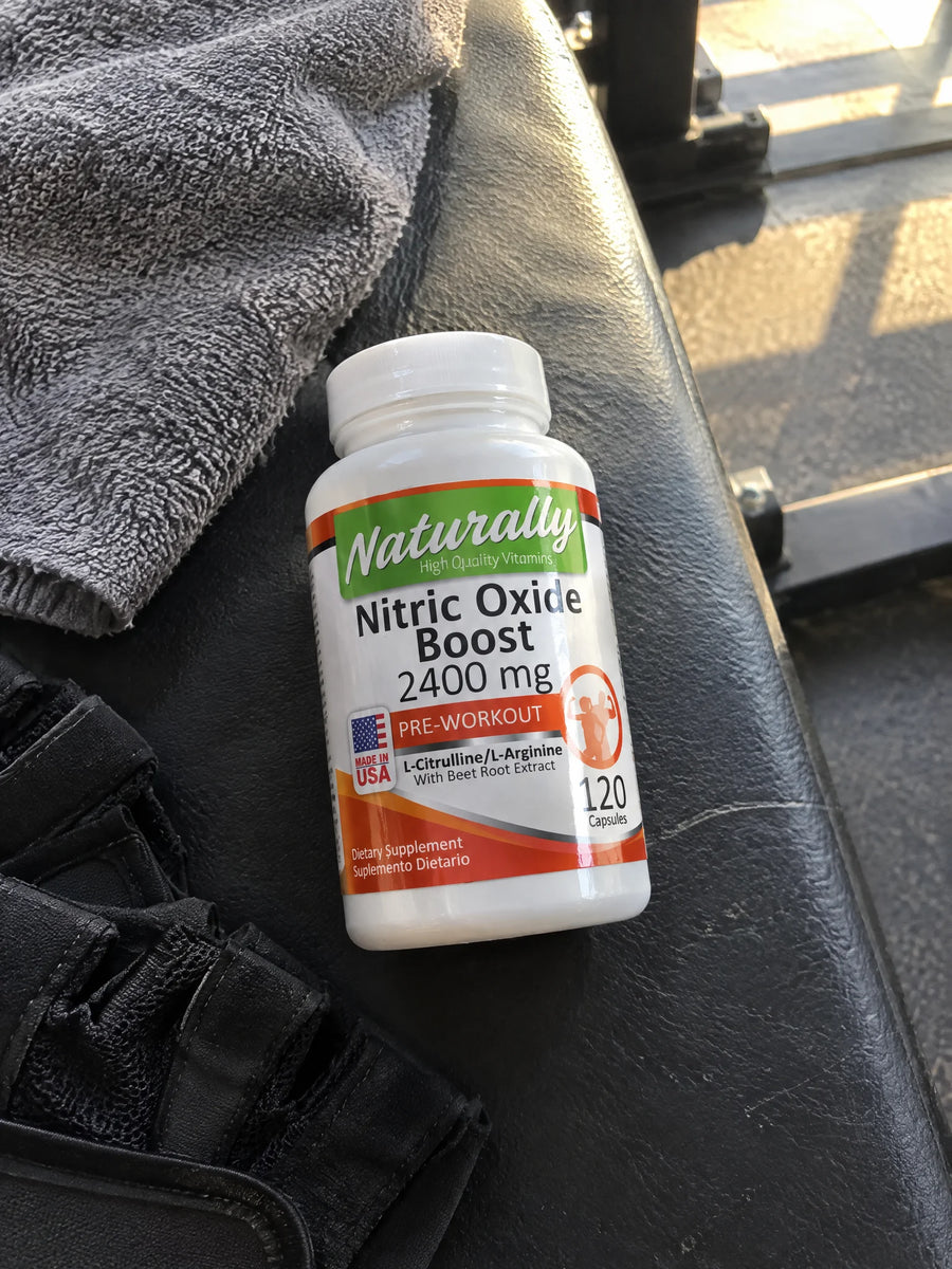 Óxido Nítrico 2400mg sobre una superficie de la casa