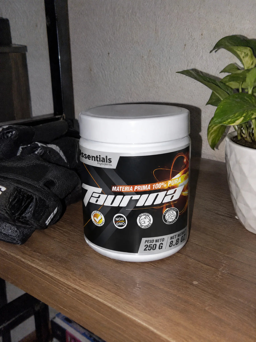 Taurina 250gr en polvo 100% pura en el dia a dia