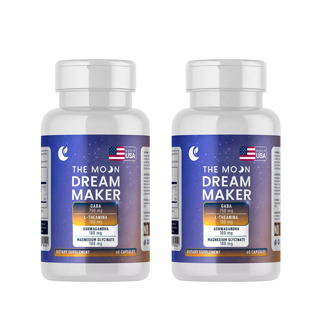 Dream Maker: Gaba + Theanina + Ashwagandha + Magnesio, 60 cápsulas + Antifaz Gratis — imagen 4