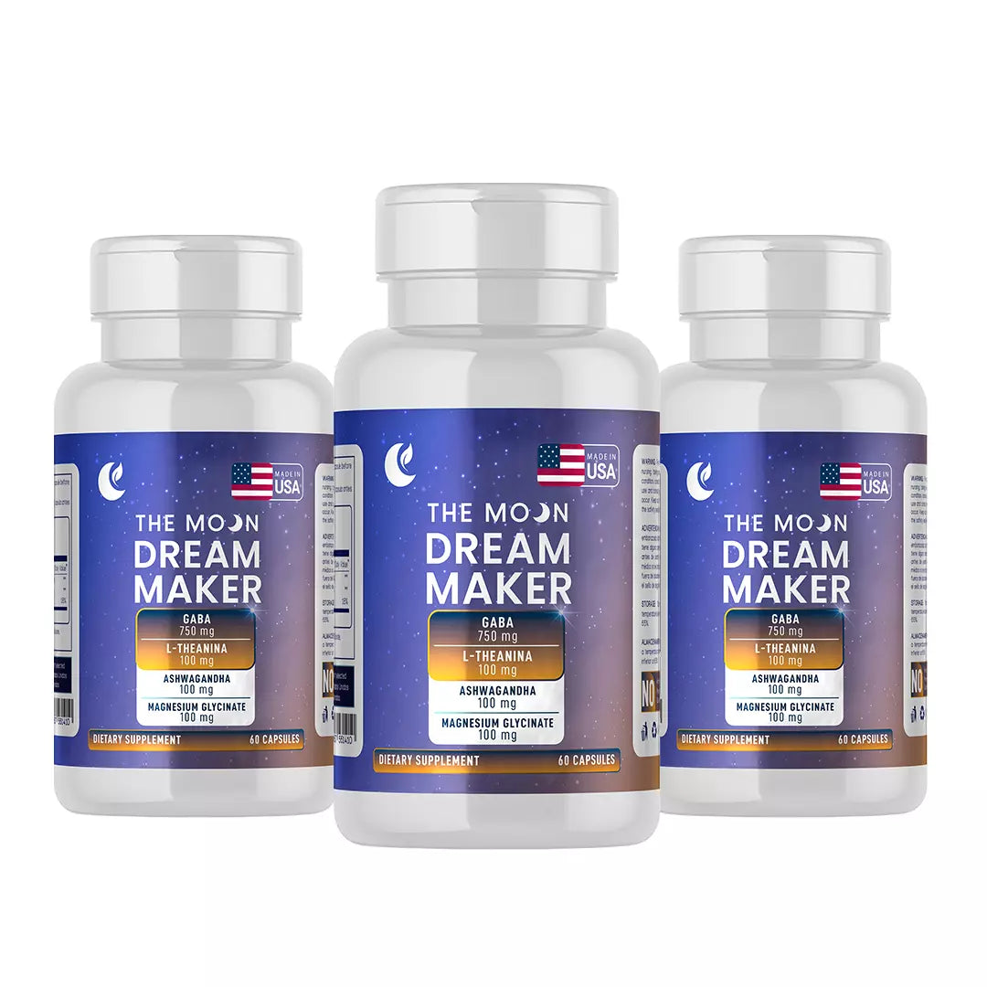Dream Maker: Gaba + Theanina + Ashwagandha + Magnesio, 60 cápsulas + Antifaz Gratis — imagen 5