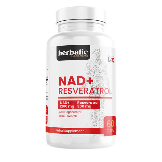 Combo NAD+ & Resveratrol 60 cápsulas + Gotu Kola 60 cápsulas