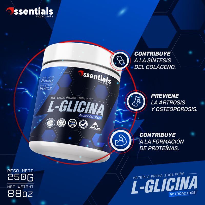 Glicina 250gr, en polvo — imagen 2