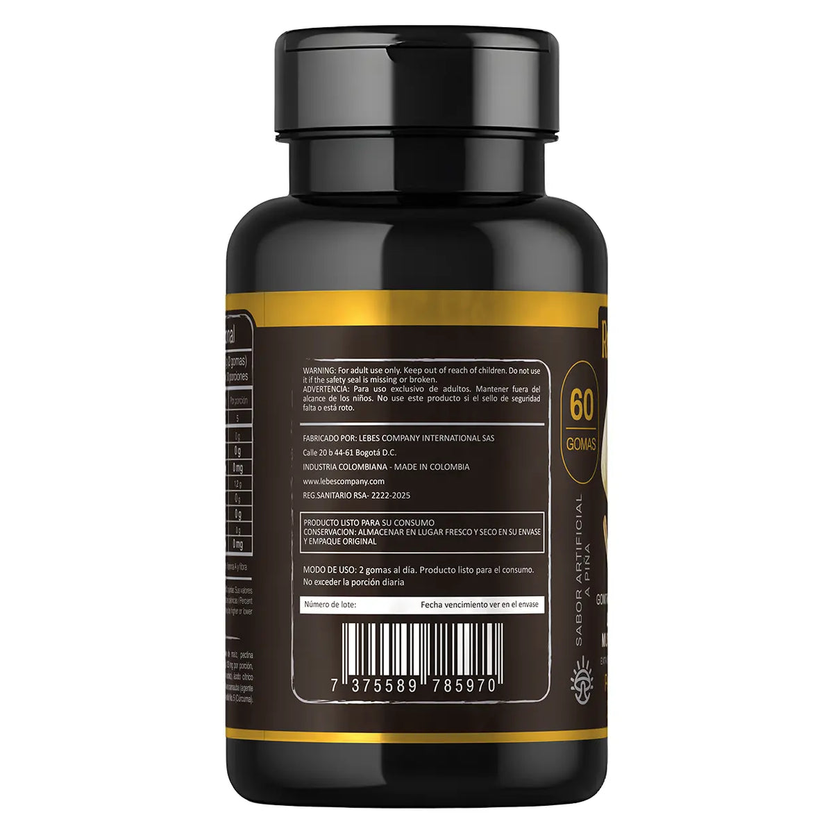 Gomas Melena de Leon 123 mg, 60 gomas