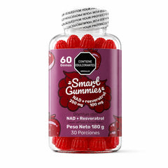Gomas NAD 50 mg + Resveratrol 100 mg, 60 gomas