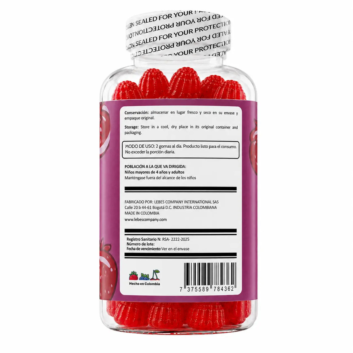 Gomas NAD 50 mg + Resveratrol 100 mg, 60 gomas