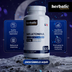 Melatonina 10 mg , 100 cápsulas