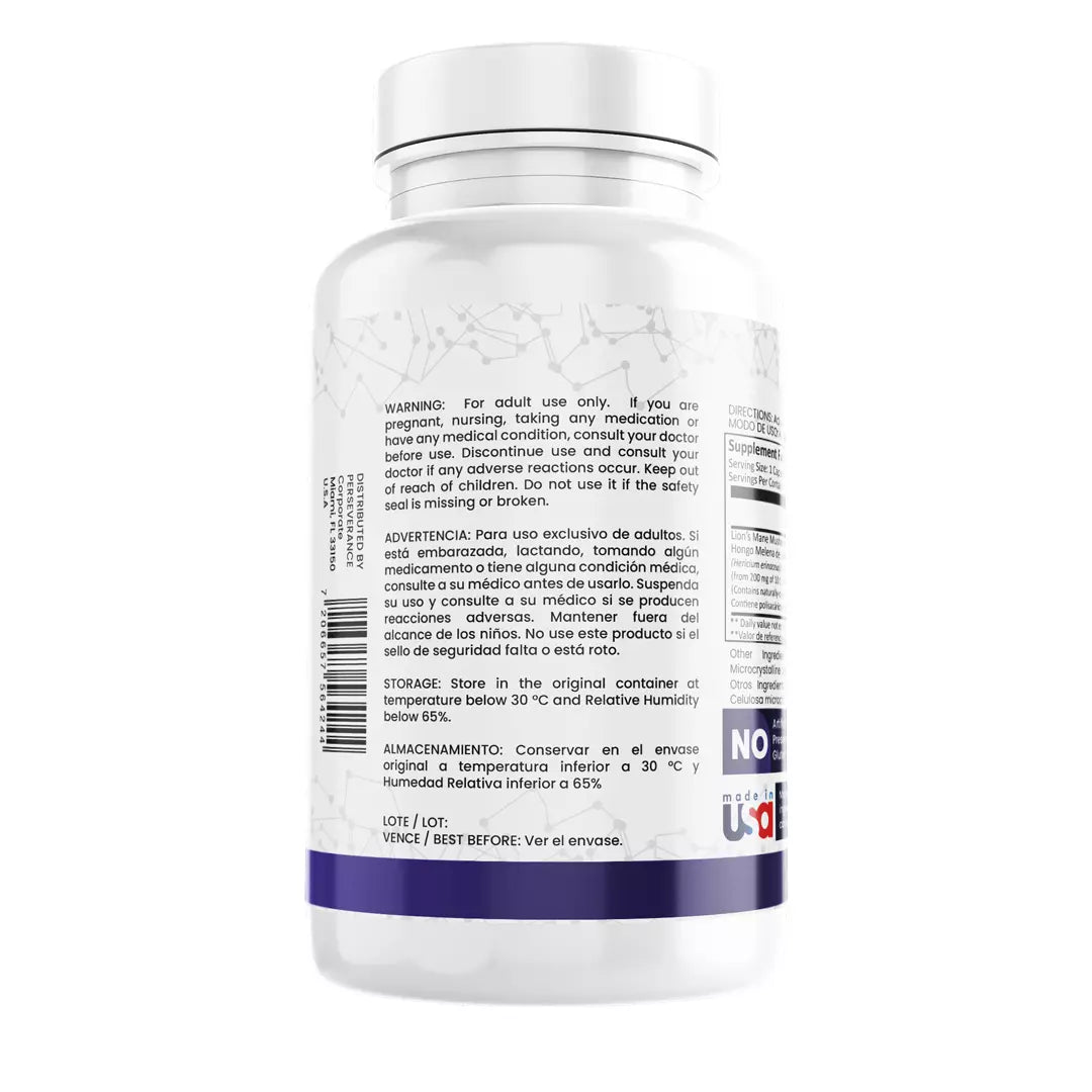 Melena de León 2000mg, 100 Cápsulas — imagen 5