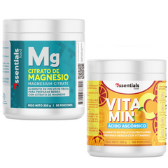 Promo citrato magnesio y vitamina c en polvo
