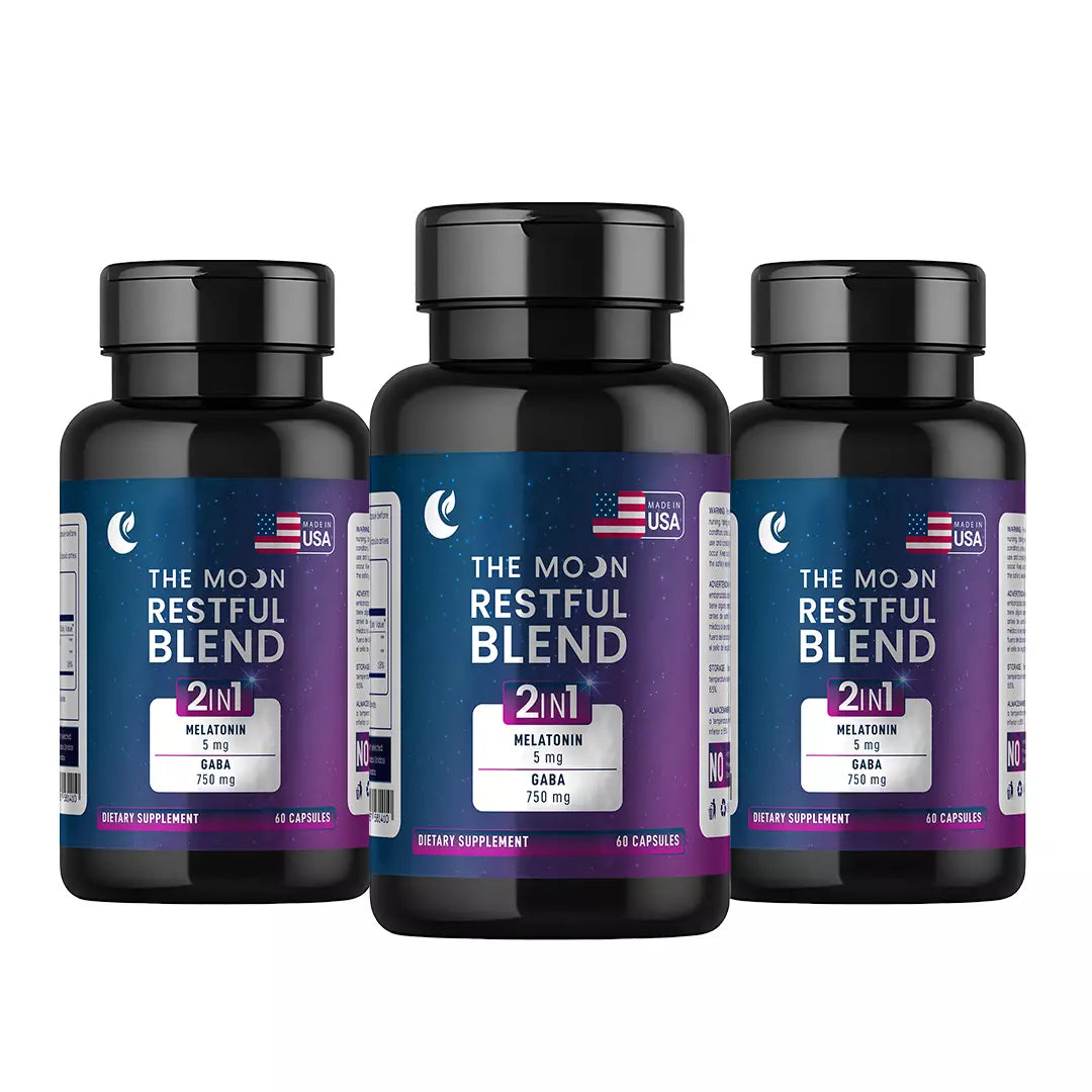 Melatonina + GABA en cápsulas para mejorar el descanso y reducir la ansiedad nocturna