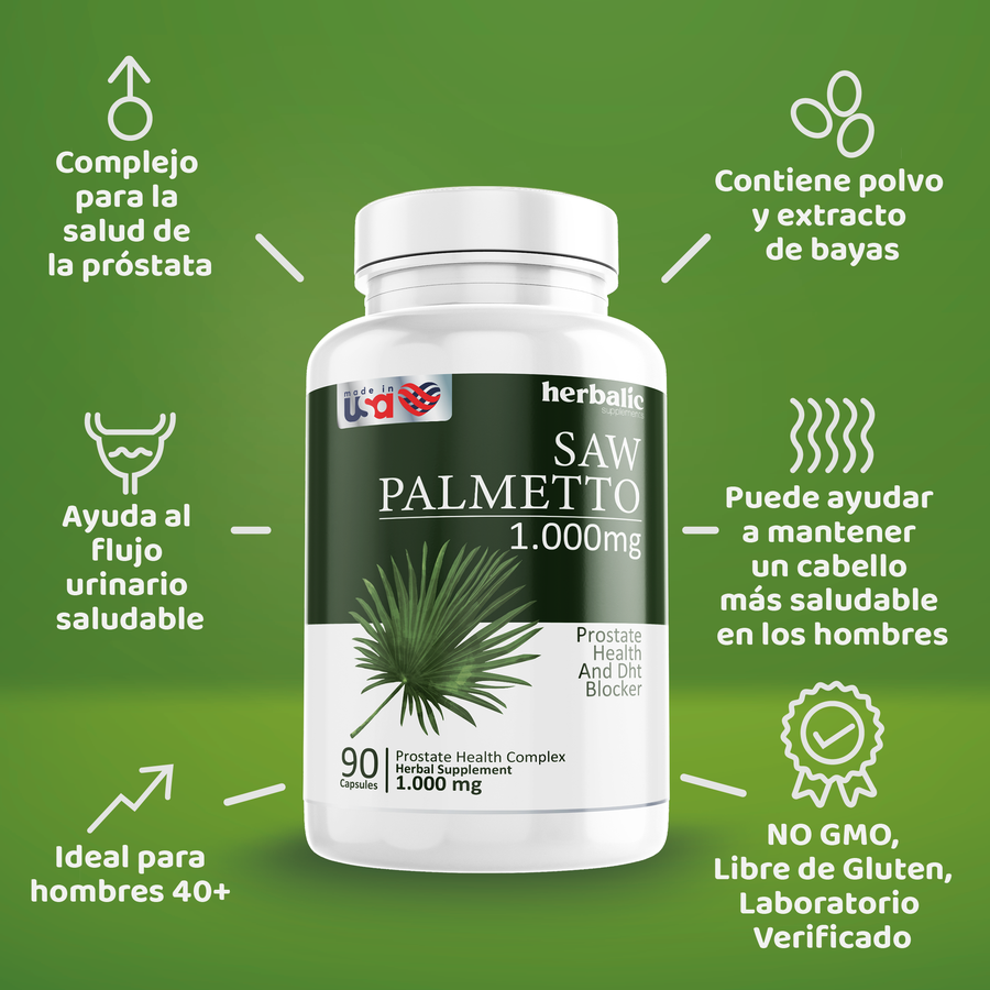 Saw Palmetto y vitalidad masculina